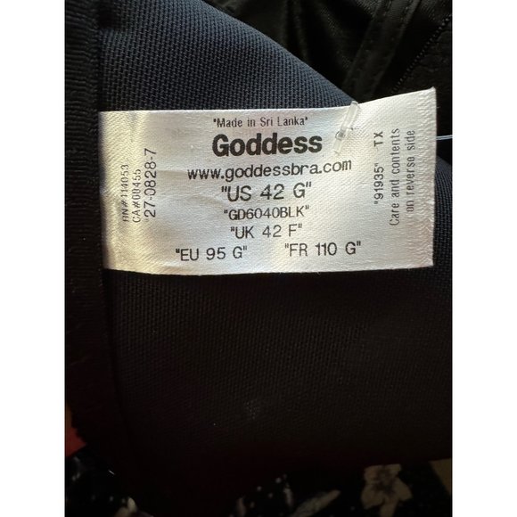 New Goddess Alice Full Coverage Black Soft Cup Wireless Wide Straps GD6040 42G - Picture 3 of 5